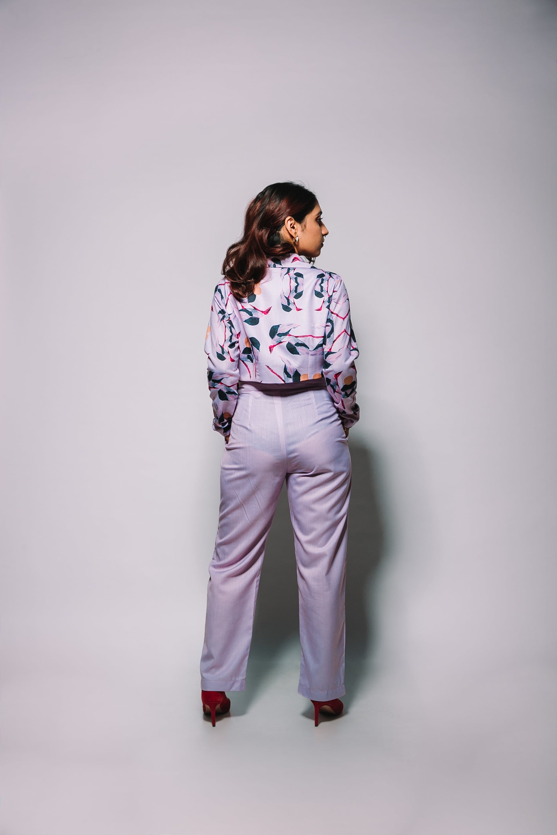 Pink Printed Flamingo Set