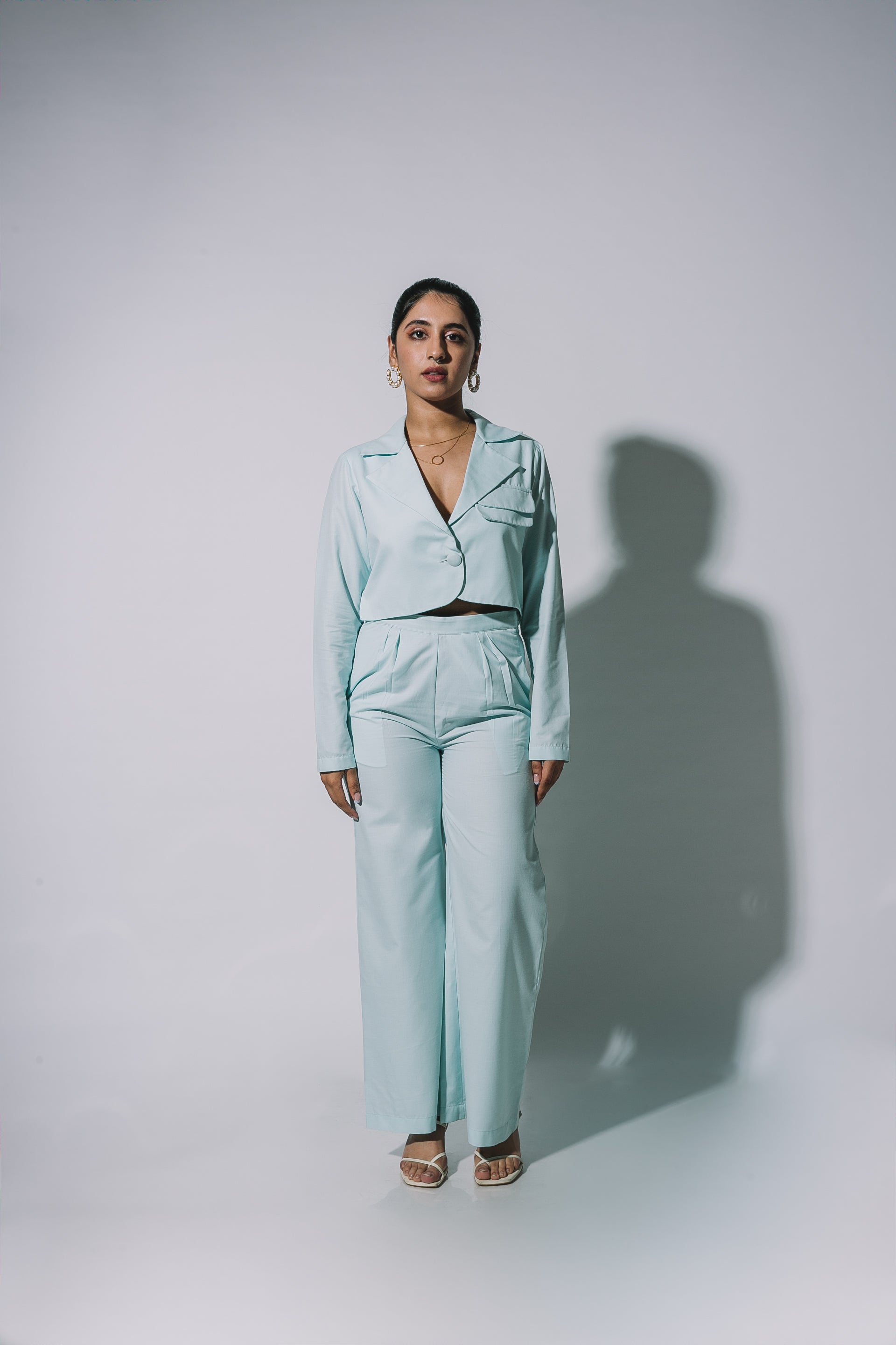 Powder Blue Blazer Set