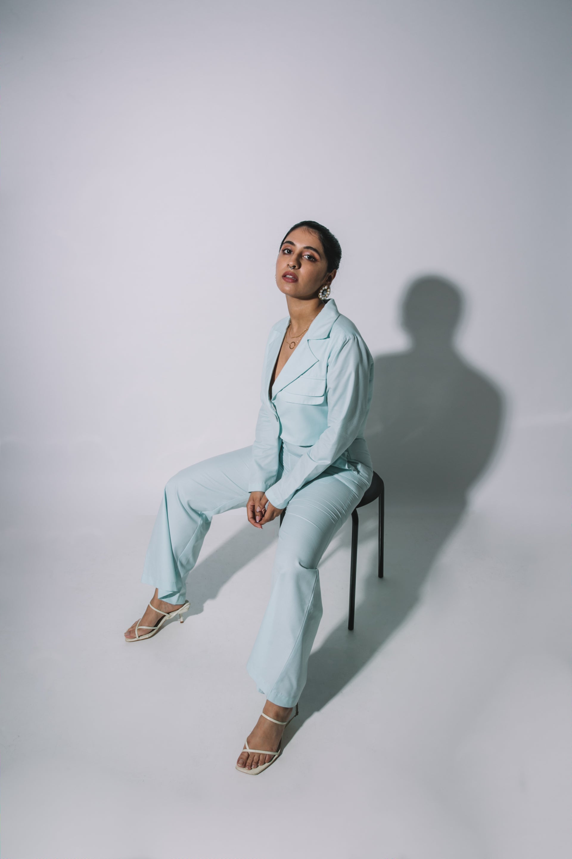 Powder Blue Blazer Set