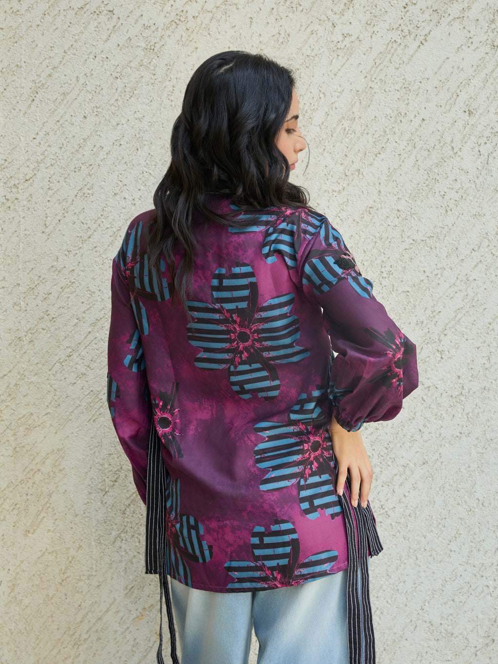 The Bloom Shirt (Colorway: Wine)