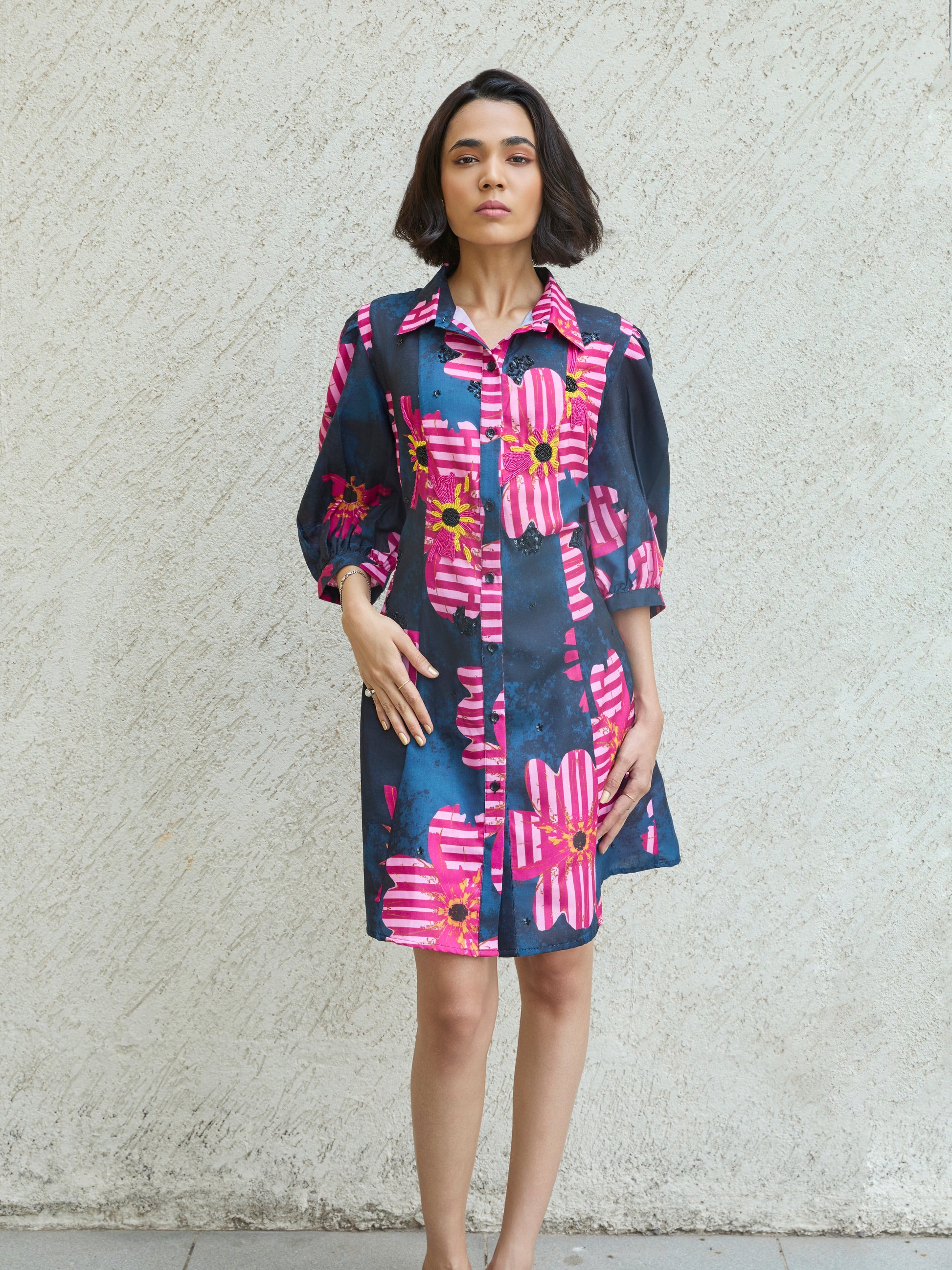 The Riviera Dress (Colorway: Pink)