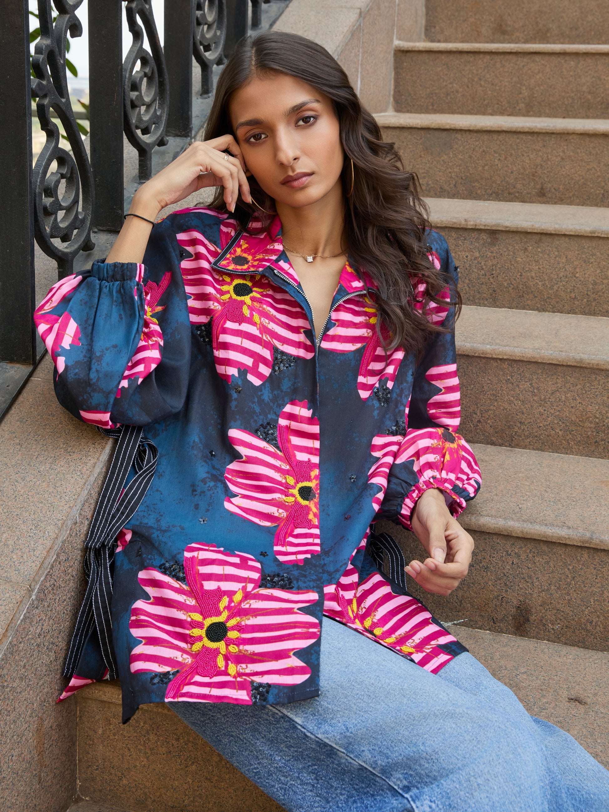 The Bloom Shirt (Colorway: Pink)