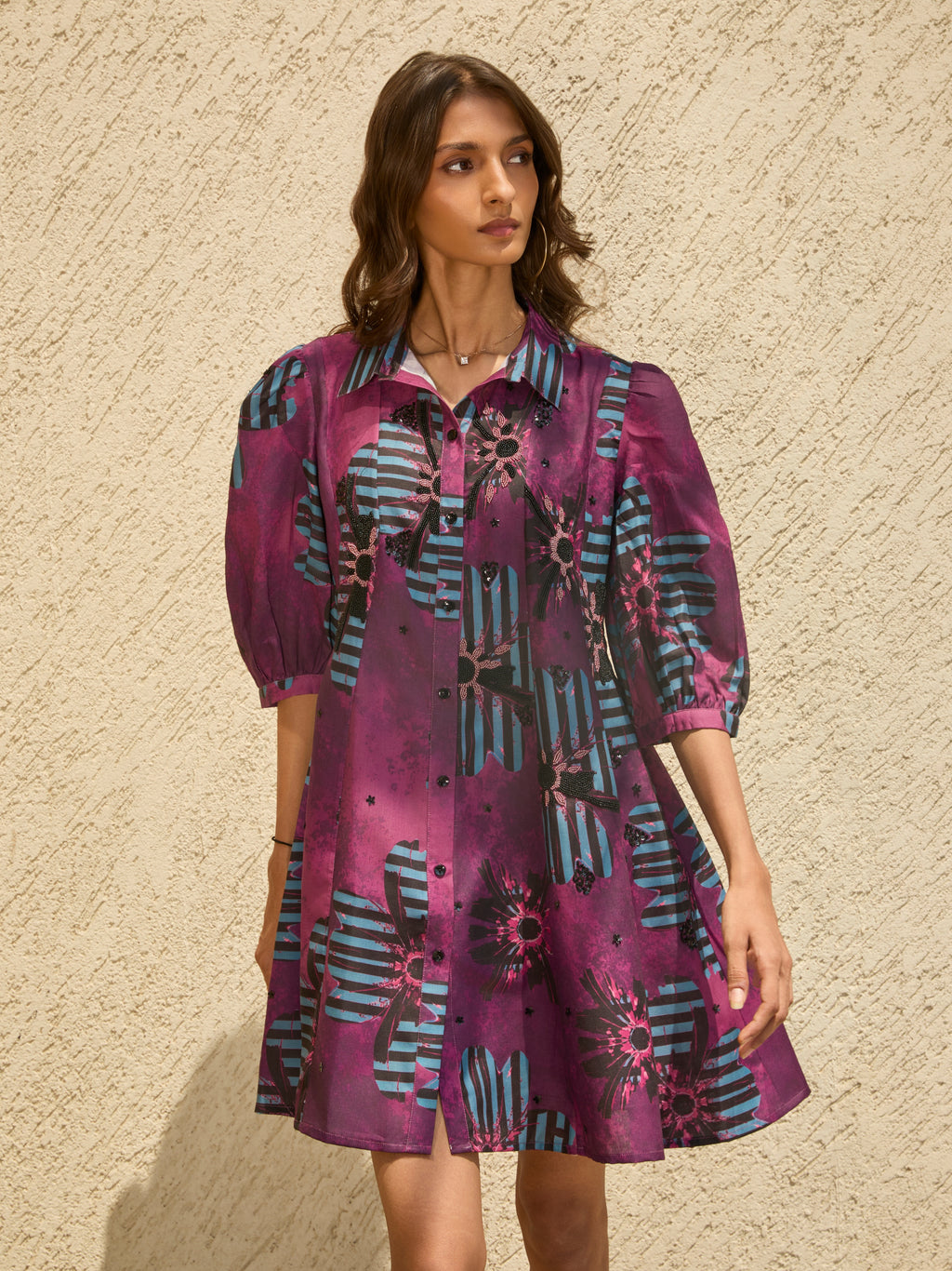 The Riviera Dress (Colorway: Wine)