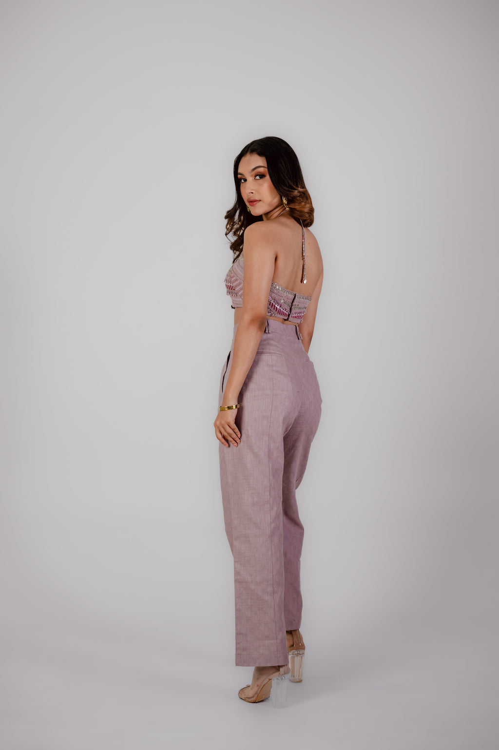 Lilac Bustier Set