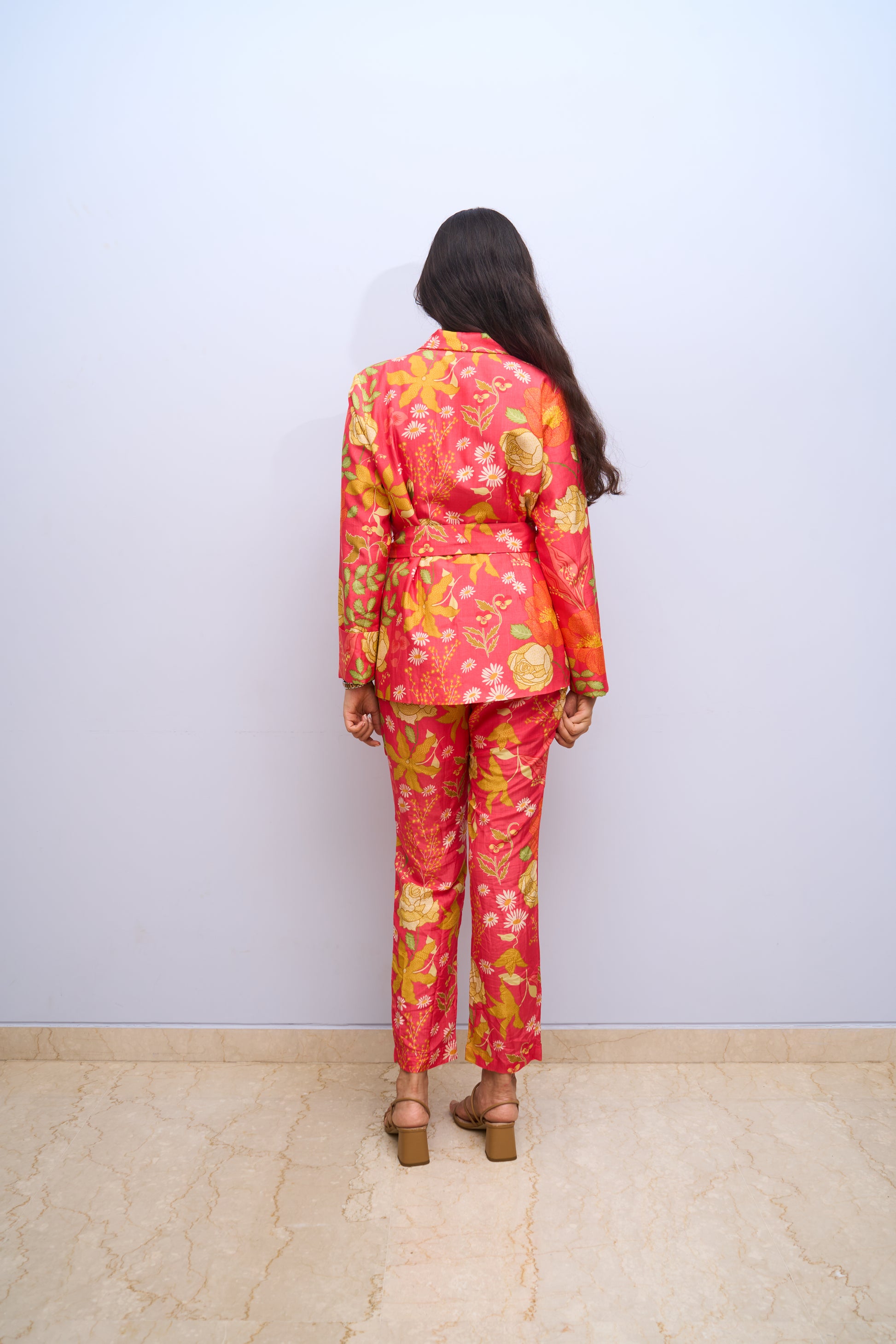 Crimson Red Wrap Co-ord Set