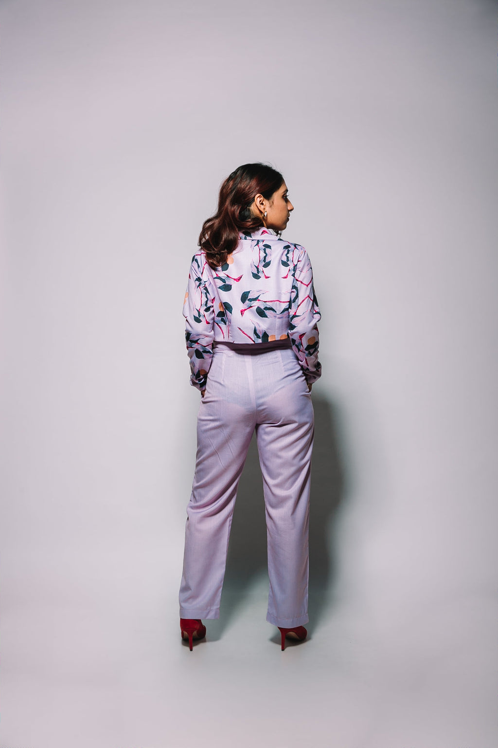 Pink Printed Flamingo Set