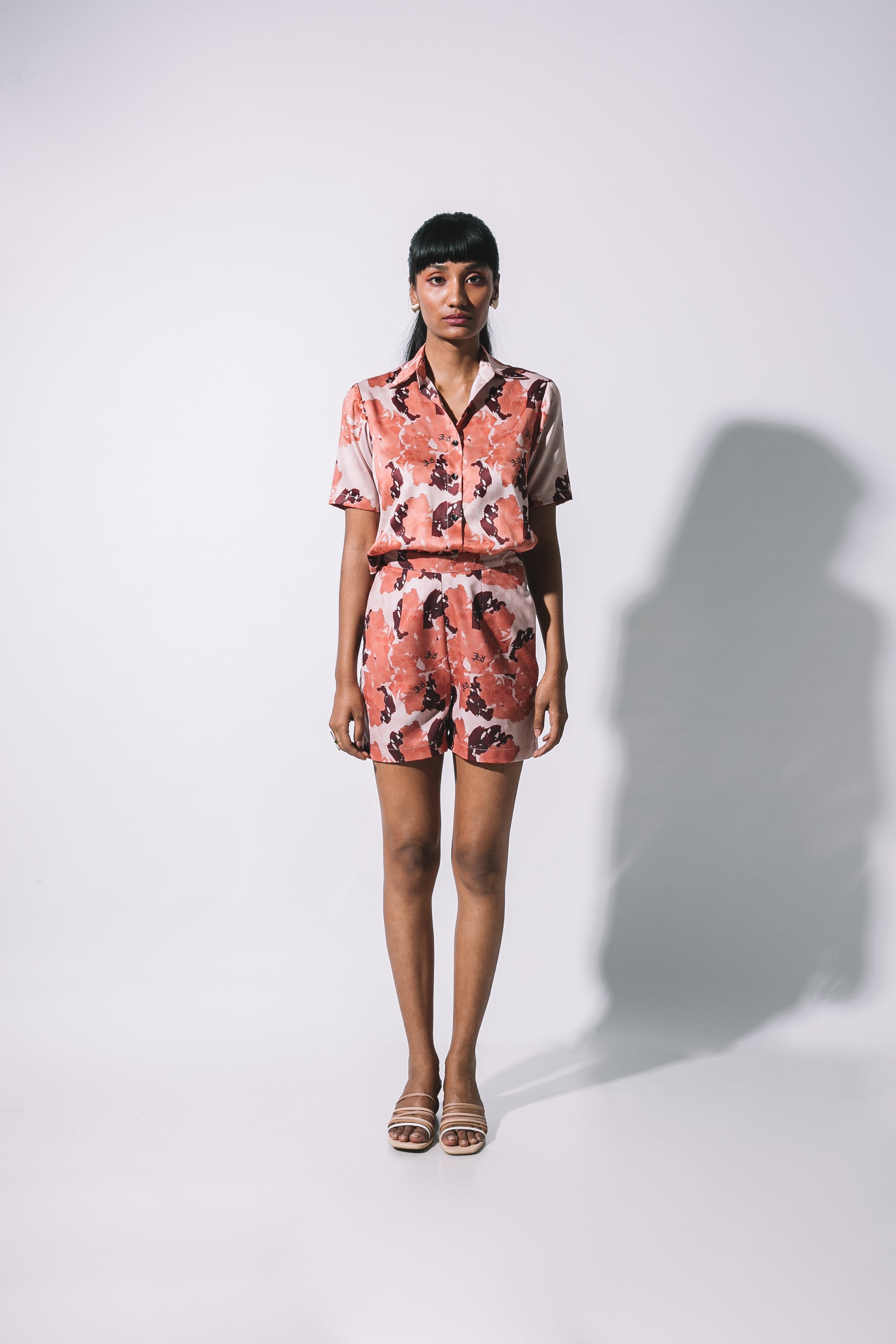 Coffee Print Shirt set