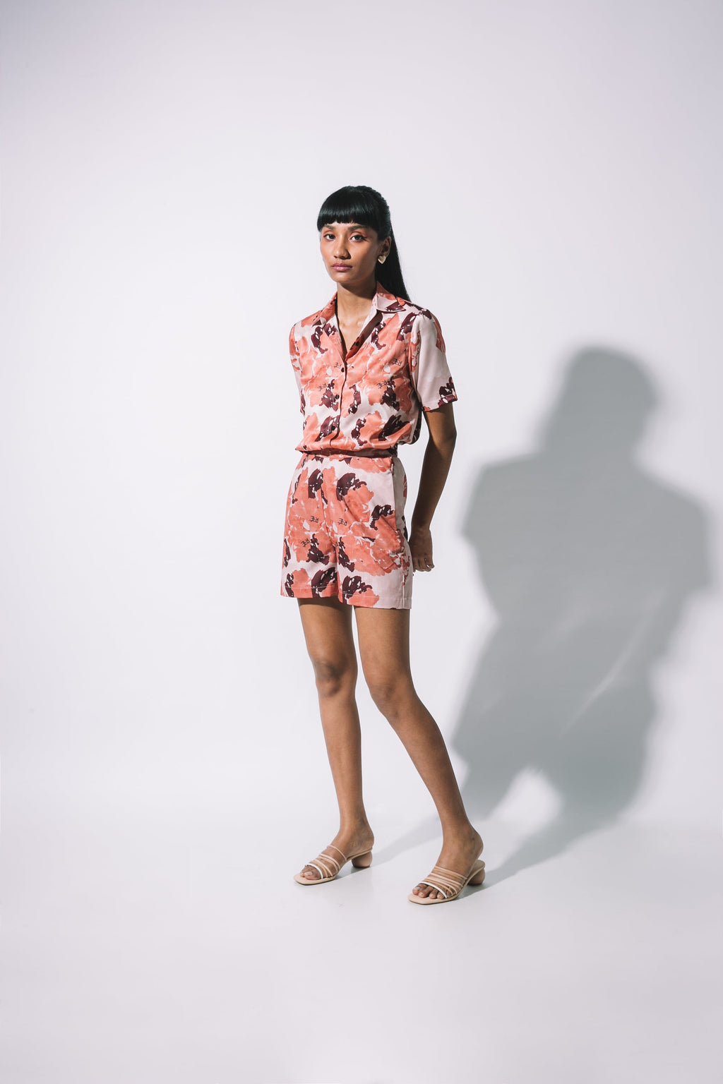 Coffee Print Shirt set