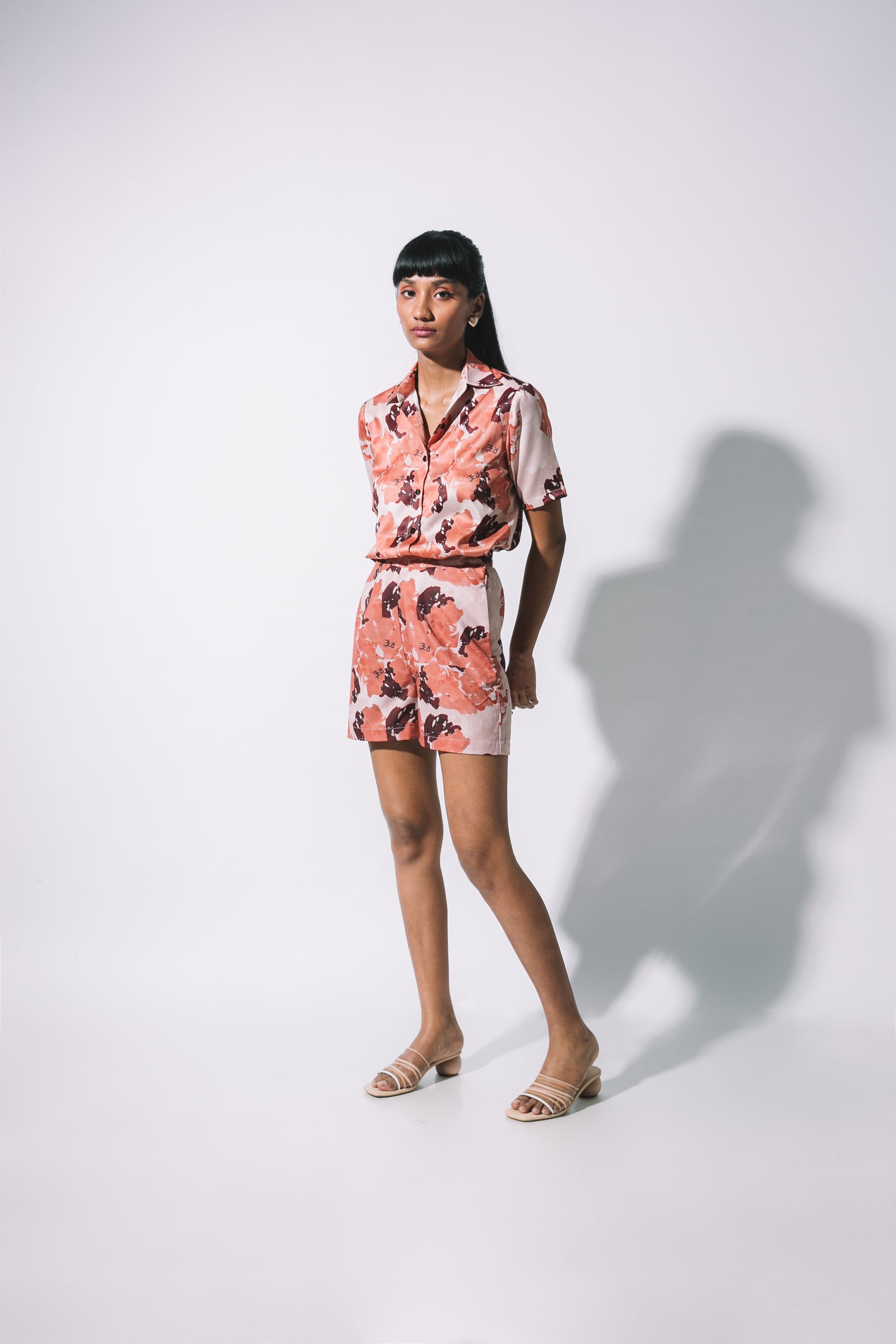 Coffee Print Shirt set